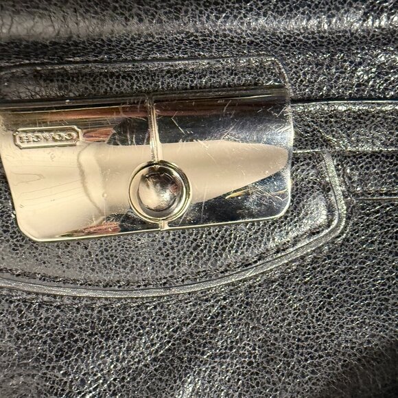 Coach Kristin Black Leather Satchel Excellent Condition - Picture 14 of 15